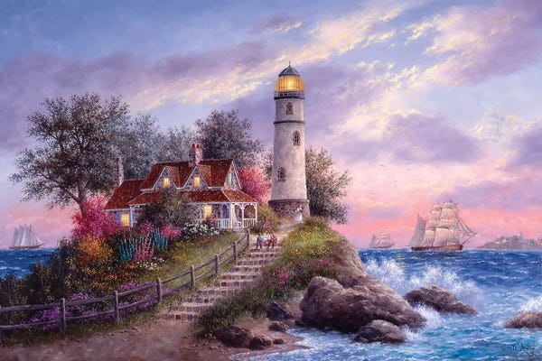 Lighthouses: Captain’s Cove by Dennis Lewan
