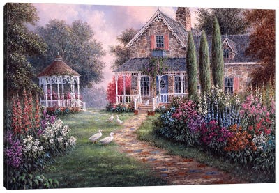 Elmira’s Cottage Canvas Art Print - Dennis Lewan
