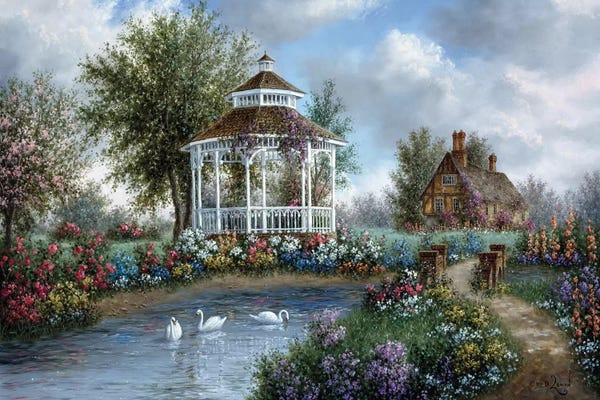 Villages & Towns: Garden Gazebo by Dennis Lewan