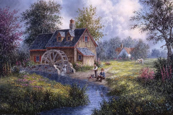 Villages & Towns: Gone Fishing by Dennis Lewan