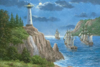 Night Voyage by Dennis Lewan canvas print