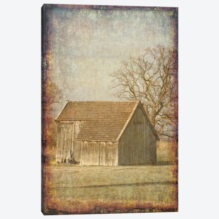 Old Farm View I Canvas Print #LWS16} by Sheldon Lewis Art Print