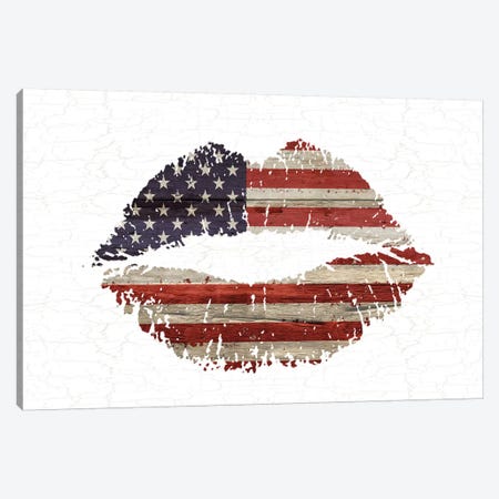 American Kiss Canvas Print #LWS19} by Sheldon Lewis Canvas Wall Art