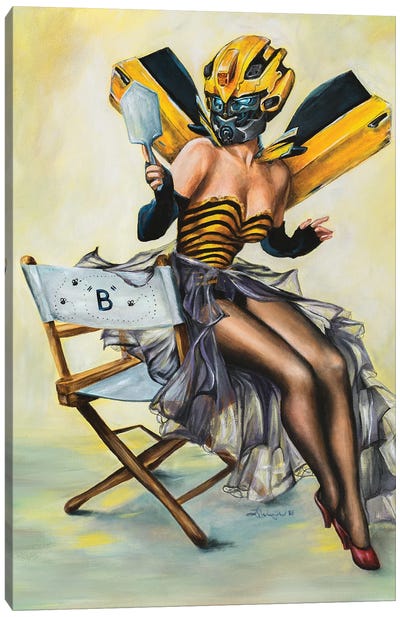 Bee Mine Canvas Art Print - LeAnna Wurzer