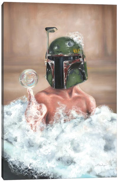 Bubble Fett Canvas Art Print - Star Wars