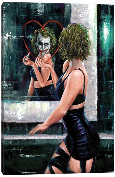 Why So Serious Canvas Art Print - Comic Book Character Art