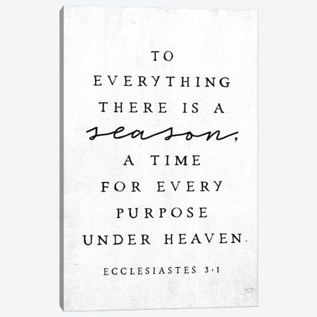 To Everything There Is A Season Canvas Print #LXM107} by Lux + Me Designs Canvas Art