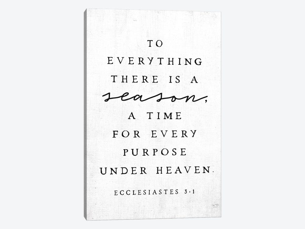 To Everything There Is A Season by Lux + Me Designs 1-piece Canvas Art