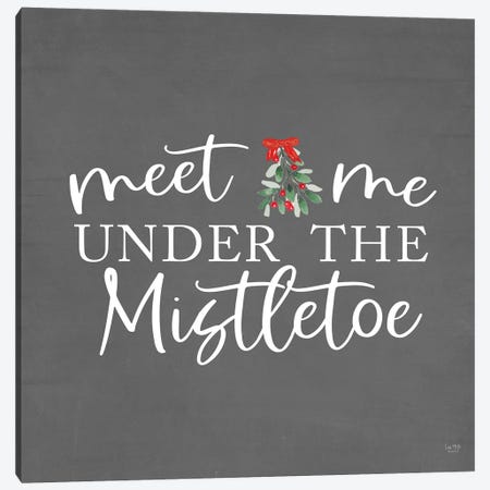 Under The Mistletoe} by Lux + Me Designs Canvas Art Print
