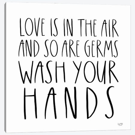 Wash Your Hands Canvas Print #LXM127} by Lux + Me Designs Canvas Art