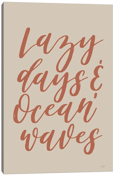 Lazy Days & Ocean Waves Canvas Art Print