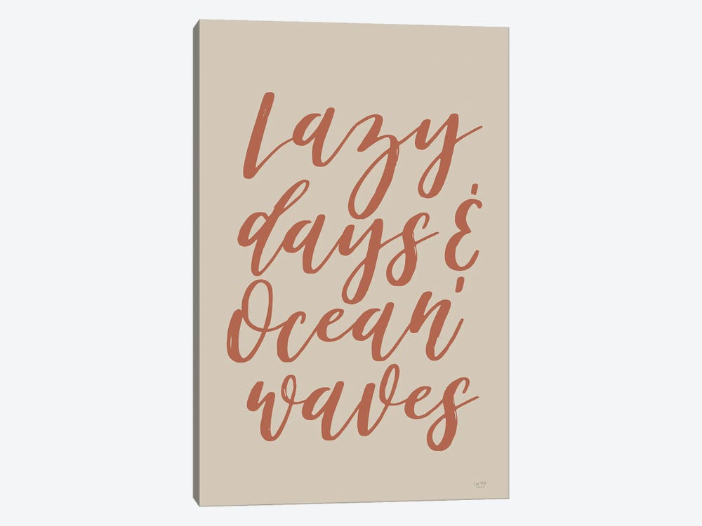 Lazy Days & Ocean Waves by Lux + Me Designs 1-piece Canvas Art Print