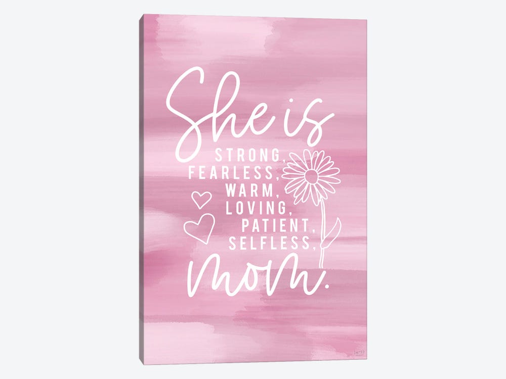 She Is Mom by Lux + Me Designs 1-piece Canvas Print