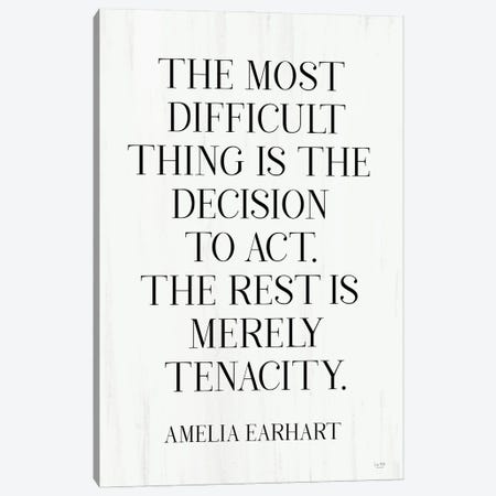The Most Difficult Thing Canvas Print #LXM152} by Lux + Me Designs Canvas Art
