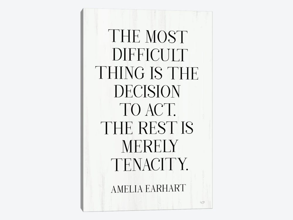The Most Difficult Thing by Lux + Me Designs 1-piece Canvas Art