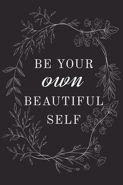 Be Your Own Beautiful Self by Lux + Me Designs metal wall art