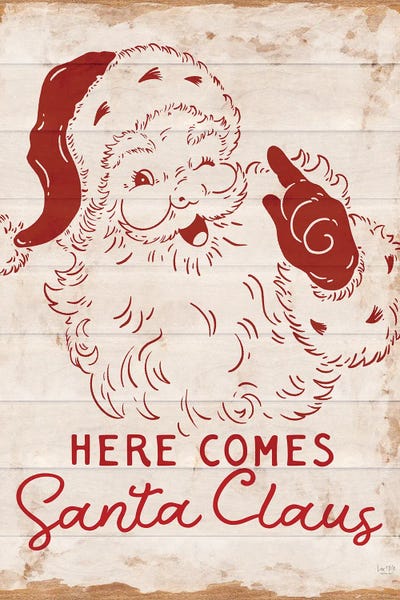 Vintage Christmas: Here Comes Santa Claus by Lux + Me Designs