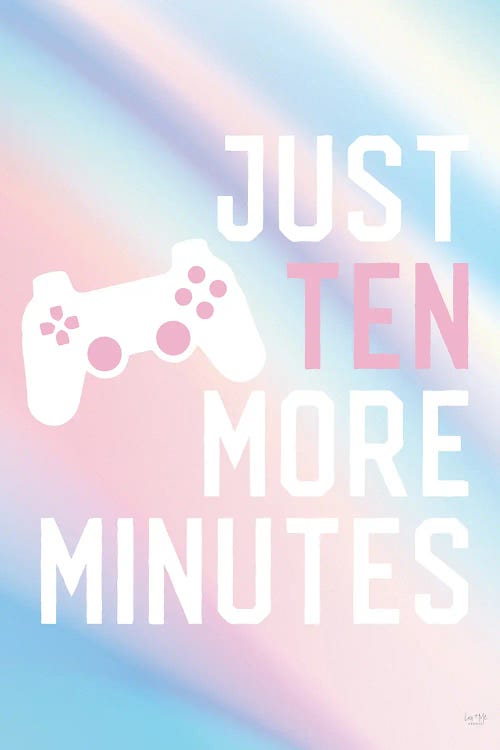 Just Ten More Minutes by Lux + Me Designs canvas print