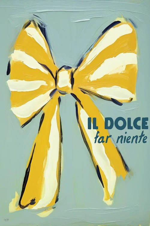 The Sweetness of Doing Nothing