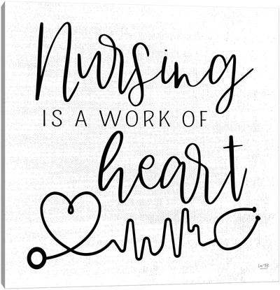 Nursing a Work of Heart Canvas Art Print
