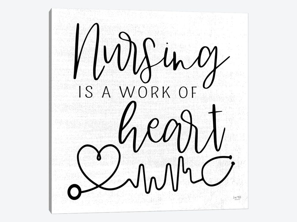 Nursing a Work of Heart by Lux + Me Designs 1-piece Canvas Art