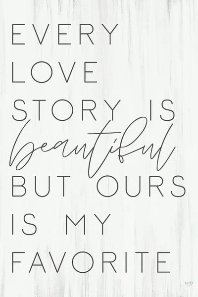 Canvas Art Prints: Every Love Story by Lux + Me Designs