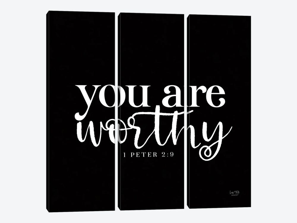 You Are Worthy by Lux + Me Designs 3-piece Canvas Art