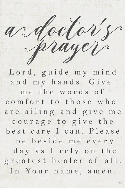 A Doctor's Prayer