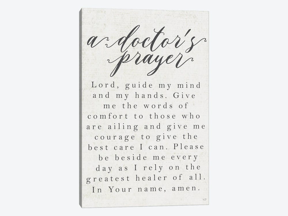 A Doctor's Prayer by Lux + Me Designs 1-piece Canvas Art Print
