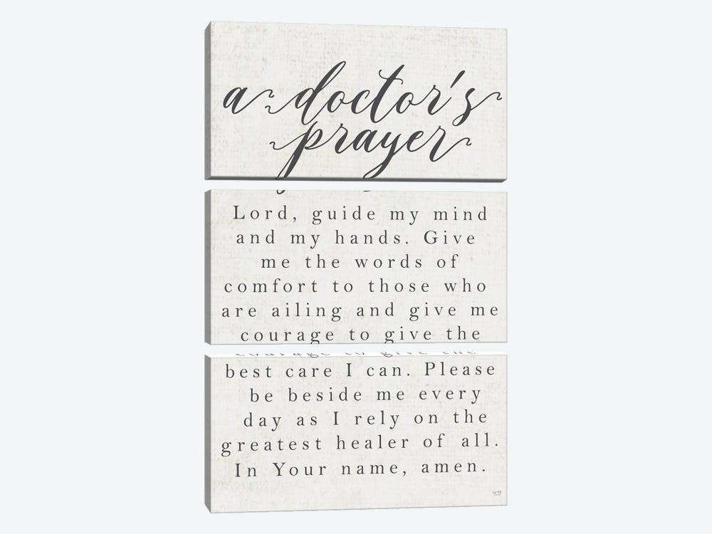 A Doctor's Prayer by Lux + Me Designs 3-piece Canvas Art Print