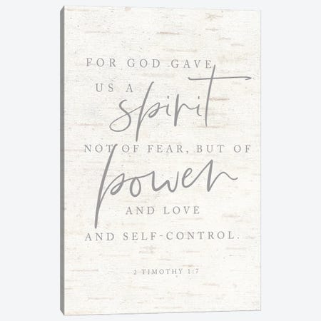 For God Gave Us a Spirit Canvas Print #LXM31} by Lux + Me Designs Canvas Artwork