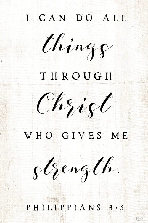 I Can Do All Things