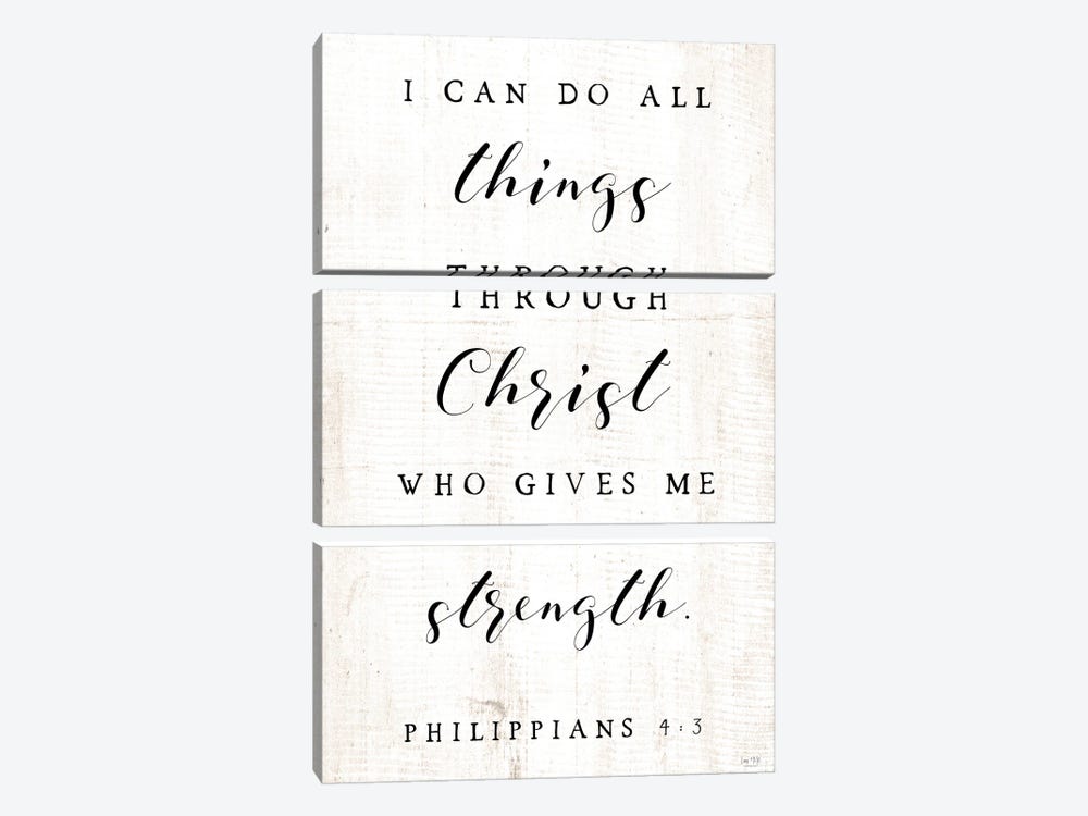I Can Do All Things by Lux + Me Designs 3-piece Canvas Art Print
