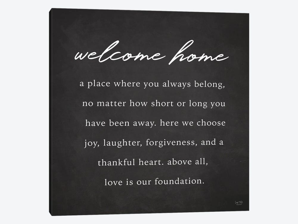 Welcome Home by Lux + Me Designs 1-piece Canvas Print