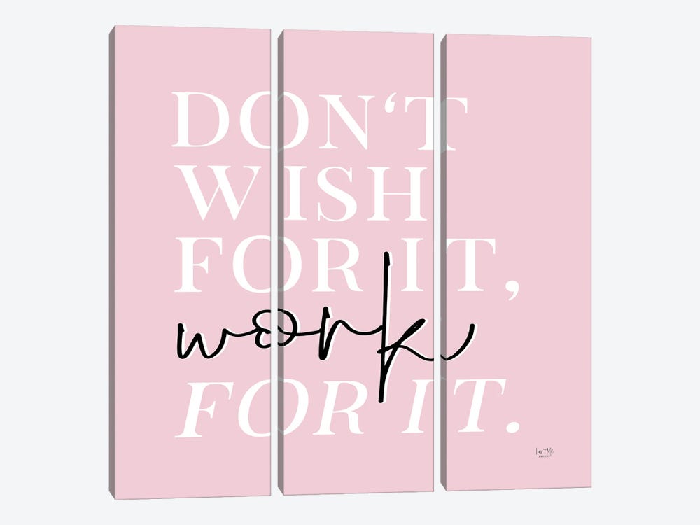 Work For It by Lux + Me Designs 3-piece Canvas Art Print