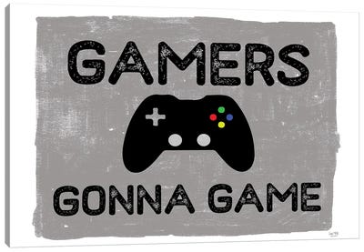 Gamers Gonne Game Canvas Art Print