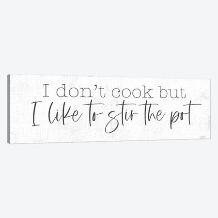 I Like to Stir the Pot Canvas Print #LXM62} by Lux + Me Designs Canvas Print