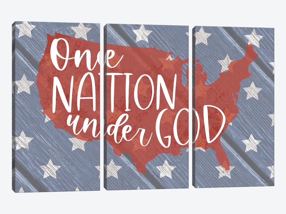 One Nation Under God by Lux + Me Designs 3-piece Art Print