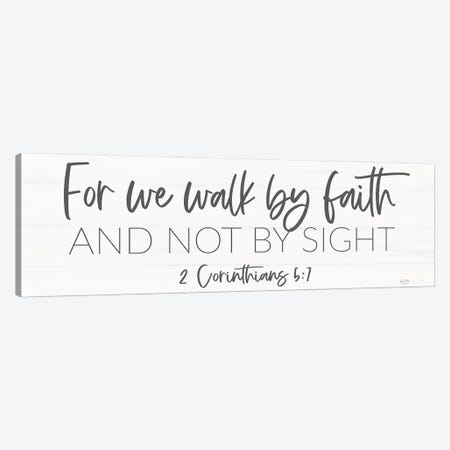 Walk By Faith Canvas Print #LXM67} by Lux + Me Designs Canvas Wall Art