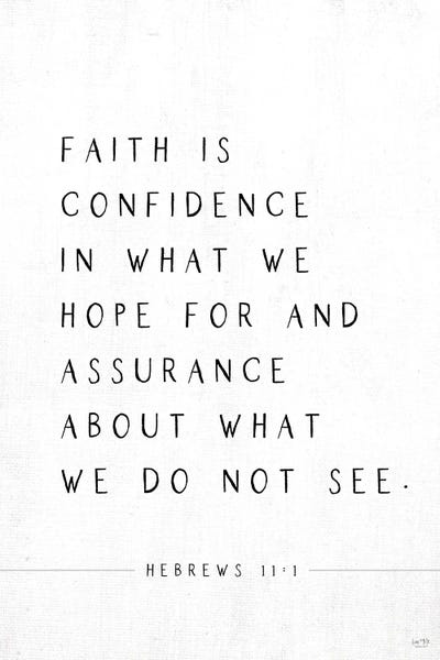 Bible Verses: Faith is Confidence by Lux + Me Designs