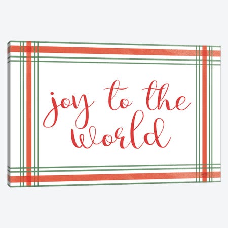 Joy To The World Canvas Print #LXM84} by Lux + Me Designs Canvas Wall Art