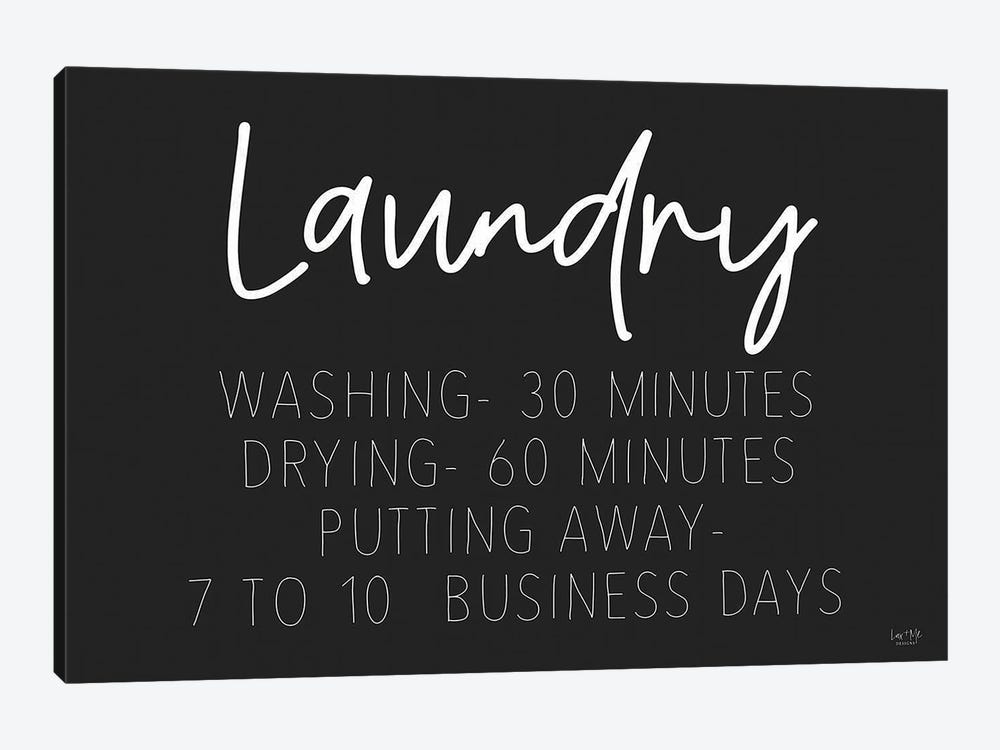 Laundry Schedule by Lux + Me Designs 1-piece Art Print