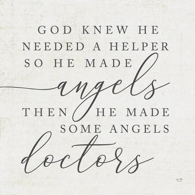 God Made Angel Doctors by Lux + Me Designs metal wall art