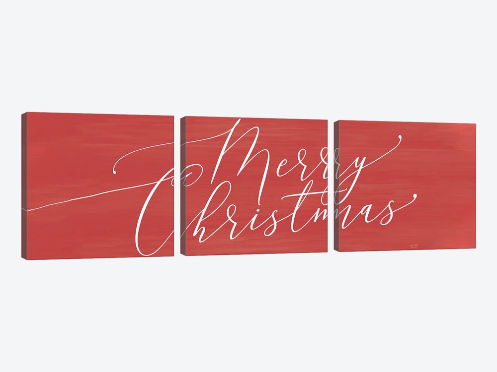 Merry Christmas by Lux + Me Designs 3-piece Canvas Art Print