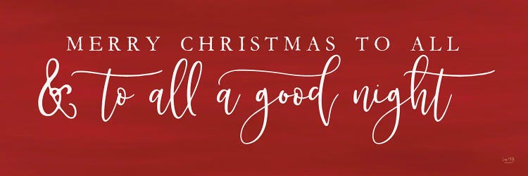 Merry Christmas To All by Lux + Me Designs wall art