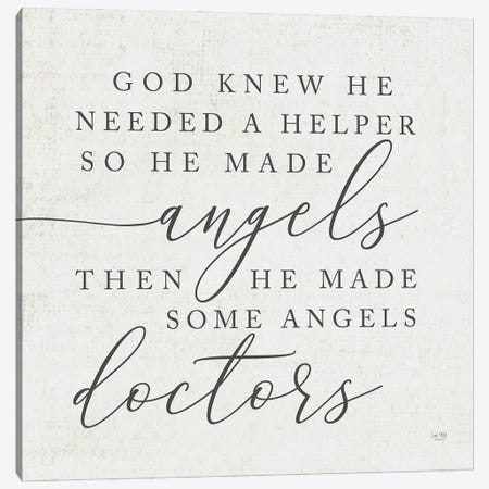 God Made Angel Doctors Canvas Print #LXM9} by Lux + Me Designs Canvas Artwork