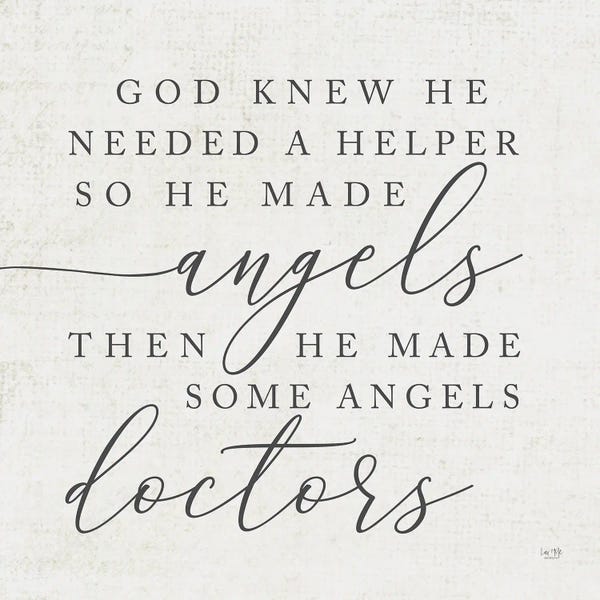 Faith: God Made Angel Doctors by Lux + Me Designs