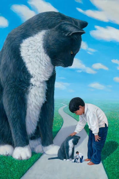 Cody And Max by Charles Lynn Bragg framed canvas print