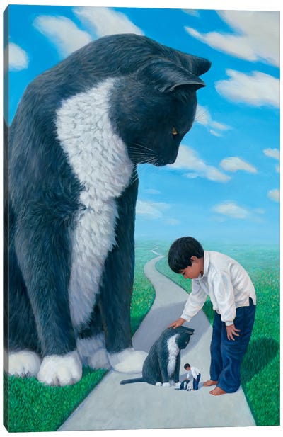 Cody And Max Canvas Art Print - Gentle Giants