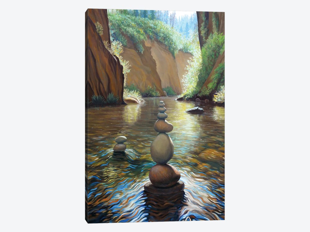 Eagle Creek by Charles Lynn Bragg 1-piece Canvas Art